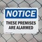 Signmission These Premises Are Alarmed OSHA Notice Sign, Plastic, 14in W x 10in L, 2PK OS-2PACK-NS-P-1014-L-16662 - alternate 6